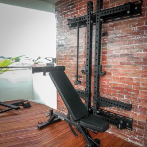 Movestorm Raptor Wallmounted Folding Rack heavy duty folding power rack