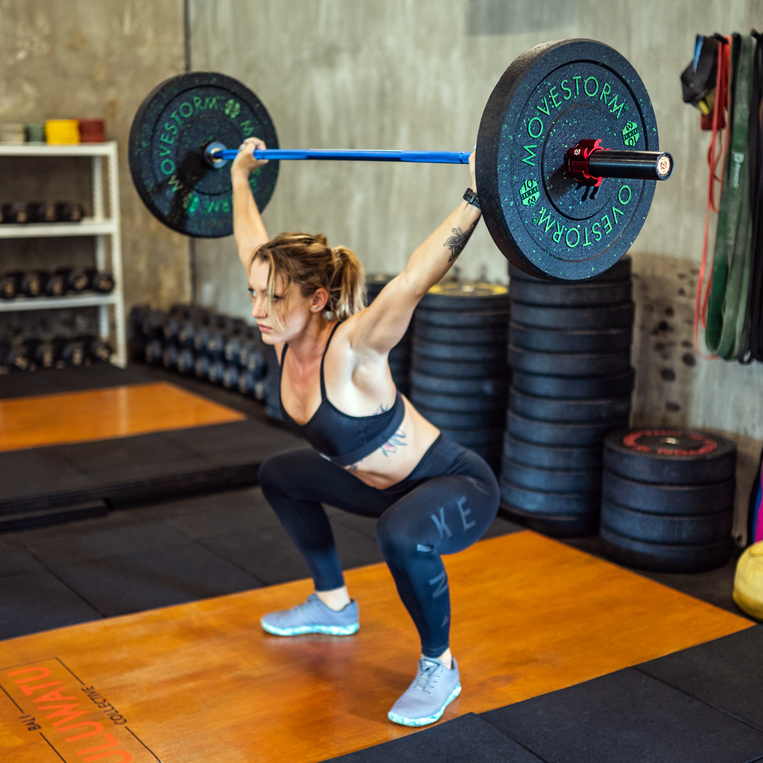 Athlete performing functional strength training