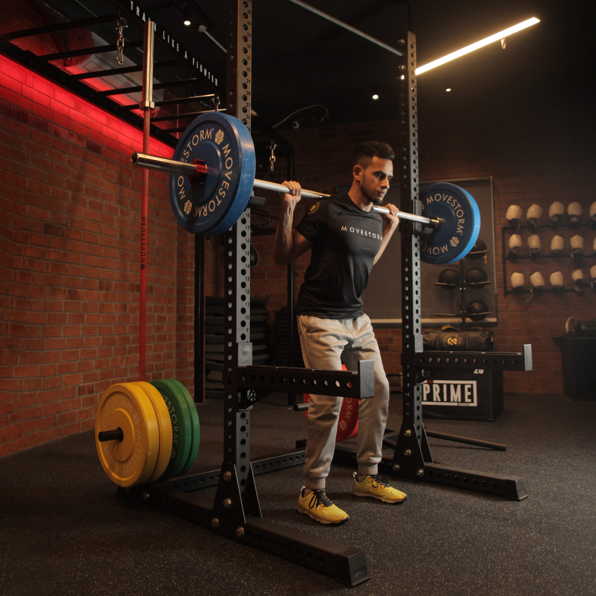 Wide gym training floor