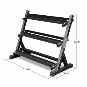 Movestorm Echo Hexa Dumbbell Rack 3-tier dumbbell storage dimension