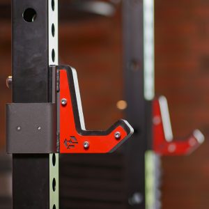Movestorm Deluxe Alpha Sandwich J-Cup features full UHMW padding, chrome CNC cover, and reinforced sandwich design. Fits 75x75 mm racks, 27–28 mm holes.