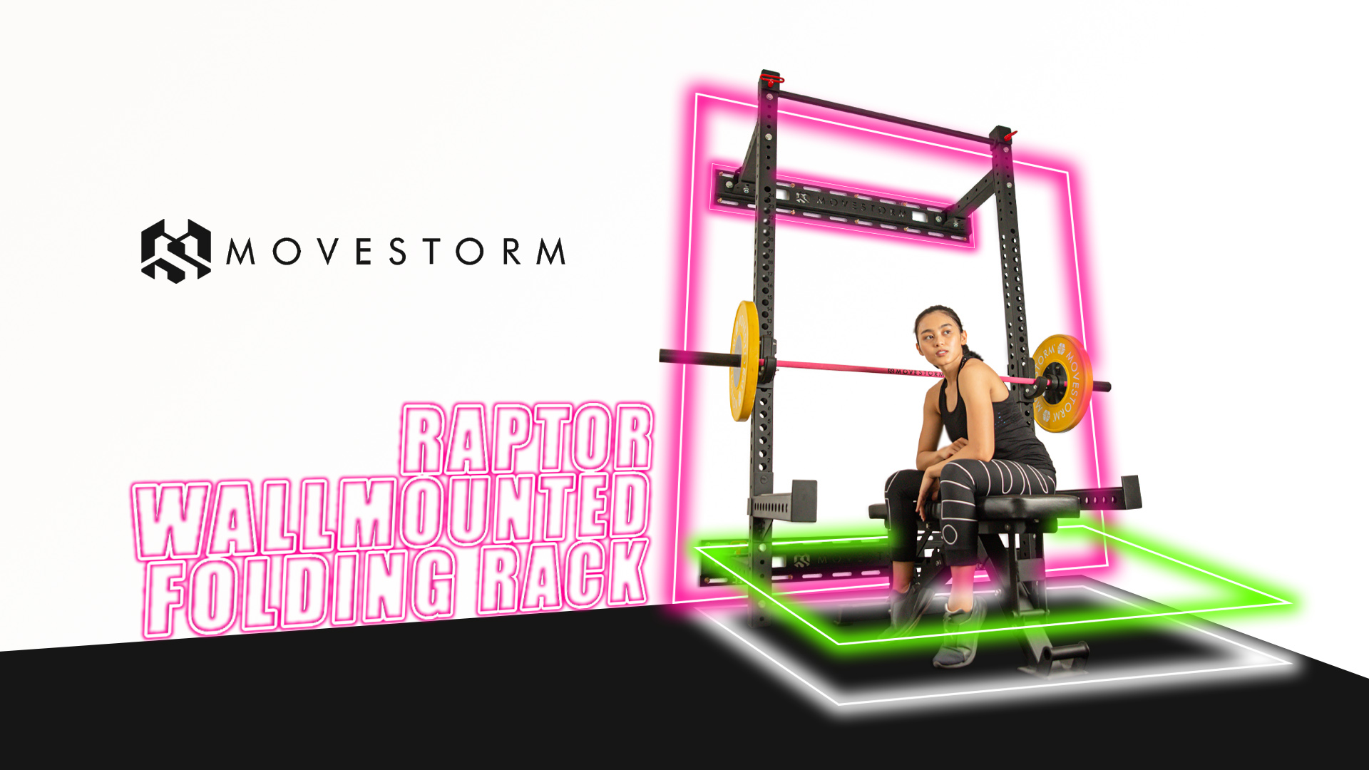 Flipping Support Rack Wallmounted Folding Rack heavy duty folding power rack
