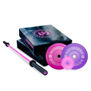 love bumper plate and women bar magenta gallery