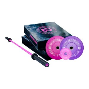love bumper plate and women bar magenta gallery