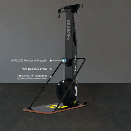StormSkier – Movestorm air ski erg machine with handles and steel frame