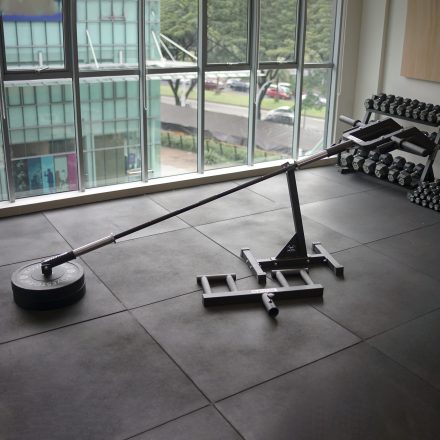 Movestorm Viking Landmine Set complete components – stand, shoulder pad, bumper post, multi-grip handle