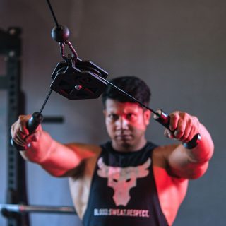 Movestorm Tricep Dual Cable Rope – heavy-duty two-rope cable attachment for tricep extensions