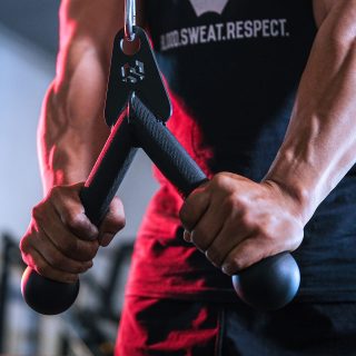 Movestorm Raptor Tricep Press Down Attachment – angled cable tricep handle attachment