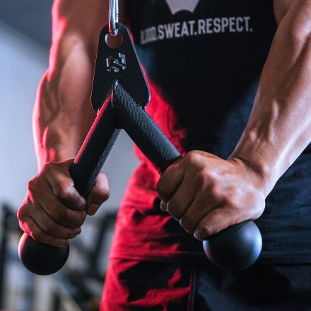 Movestorm Raptor Tricep Press Down Attachment – angled cable tricep handle attachment