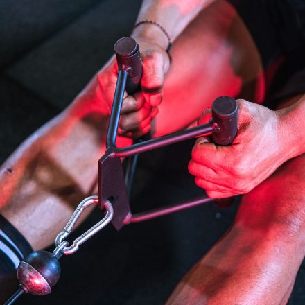 “V Row Grip Handle premium row attachment”, “V Row Grip Handle steel cable attachment”, “Ergonomic V Row grip for seated row machine”.